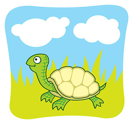 EPS 해외이미지 동물 캐릭터 행복 일러스트 미소 초록색 걷기 거북이 만화 마스코트 해외202004 해외일러스트 일러캐릭터 감정 컬러 파충류 모션 표정 파일형식 벡터 이미지허브