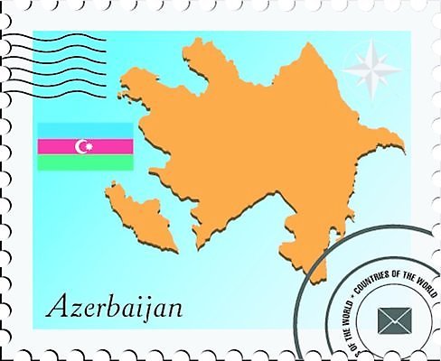 EPS 해외이미지 디자인 배너 종이 지도 인터넷 일러스트 추상 미술 사무실 깃발 메시지 땅 편지 북쪽 우표 아제르바이잔 오리지널 지리 해외202004 해외일러스트 나라 무늬 비즈니스 문화예술 방향 파일형식 벡터 이미지허브