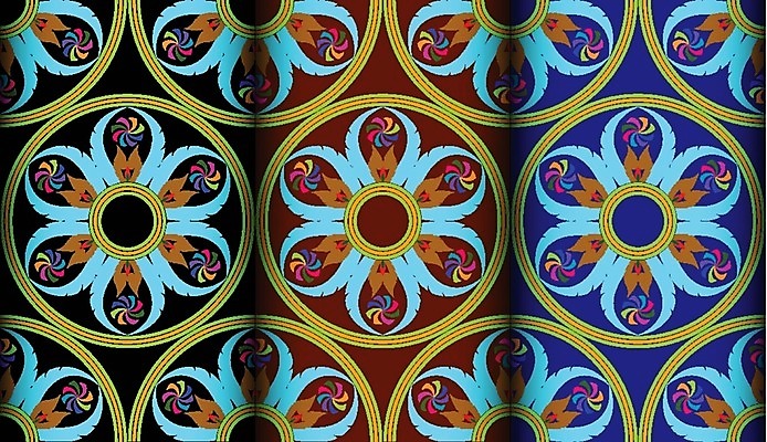 EPS 해외이미지 모양 디자인 백그라운드 패턴 일러스트 태국 벽지 추상 그래픽 장식 컬러풀 직물 스타일 해외202004 해외일러스트 아시아 컬러 무늬 파일형식 벡터 이미지허브