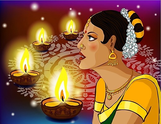 EPS 해외이미지 편집 전통 손 디자인 여자 꽃 문화 일러스트 휴가 불꽃 사람 동양인 장식 유행 축제 램프 축하 인사 인도인 기회 소원 등잔 숭배 해외202004 해외일러스트 외국인 식물 컨셉 불 조명 인종 신체부위 예절 파일형식 벡터 이미지허브