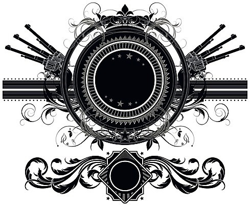 EPS 해외이미지 모양 디자인 리본 무기 백그라운드 잎 꽃무늬 곡선 일러스트 추상 미술 장식 세트 라벨 검은색 총 하트 화려 중세 복고 방패 비네팅 해외202004 해외일러스트 식물 꽃 선 컬러 컨셉 무늬 문화예술 프레임 촬영기법 역사 파일형식 벡터 이미지허브