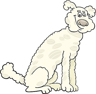 EPS 해외이미지 캐릭터 일러스트 앉기 사람없음 반려동물 귀여움 흰색 개 만화 해외일러스트 일러캐릭터 동물 컬러 컨셉 포유류 모션 파일형식 벡터 이미지허브