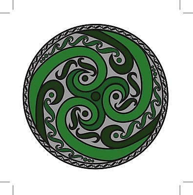 EPS 해외이미지 디자인 문화 패턴 곡선 일러스트 추상 나선형 미술 그래픽 장식 초록색 회색 소용돌이 원형 화려 아일랜드 대칭 복잡 해외202004 해외일러스트 도형 유럽 선 컬러 컨셉 무늬 문화예술 회오리 파일형식 벡터 이미지허브