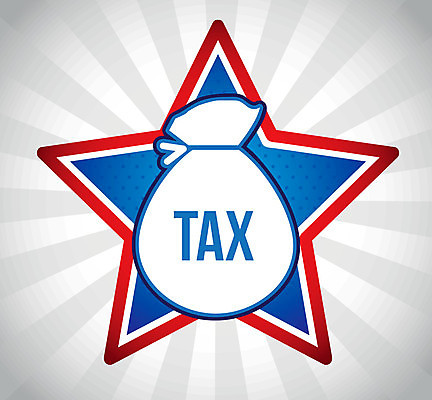 EPS 해외이미지 배너 별 일러스트 사람없음 파란색 세금 해외202004 해외일러스트 자연요소 컬러 파일형식 벡터 이미지허브