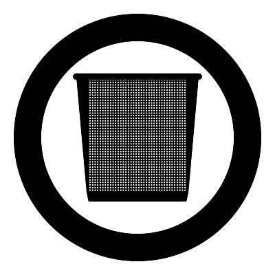 EPS 해외이미지 디자인 컨셉 일러스트 비즈니스 바구니 금속 재활용 회색 쓰레기통 원형 플랫 캔 쓰레기 폐기물 컨테이너 양동이 심볼 오브젝트 사인 낭비 고립 해외202004 해외일러스트 도형 산업 컬러 재질 친환경 파일형식 벡터 이미지허브