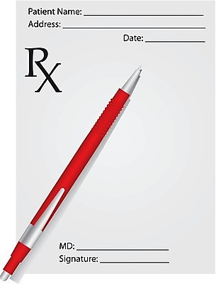 EPS 해외이미지 종이 백그라운드 일러스트 문구용품 빨간색 약 펜 의사 흰색 바이러스 오브젝트 싱글 서식 문서 처방 레시피 온도 계량기 섭씨 해외202004 해외일러스트 컬러 의학 필기구 의료진 파일형식 벡터 이미지허브