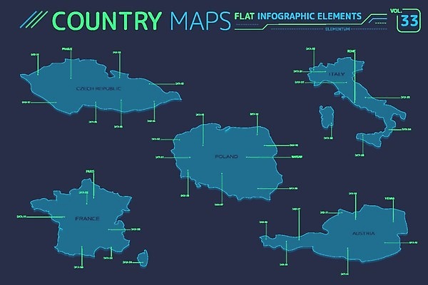 EPS 해외이미지 모양 디자인 지구 선 여행 백그라운드 지도 인터넷 일러스트 비즈니스 그래픽 세계 글로벌 이탈리아 인포그래픽 프랑스 경계선 도시 발표 뉴스 오스트리아 플랫 땅 대륙 비전 지역 체코 해결 폴란드 공화국 마케팅 인터페이스 지리 해외202004 해외일러스트 유럽 나라 경계 파일형식 벡터 이미지허브