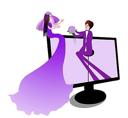 EPS 해외이미지 디자인 커플 드레스 여자 꽃 행복 꽃다발 신랑 결혼 일러스트 결혼식 남편 발렌타인데이 선물 사랑 미소 앉기 경사 컴퓨터 스크린 모니터 보라색 검은색 놀람 축하 잡기 아내 신용카드 작음 그림 초대 베일 고립 해외202004 해외일러스트 식물 옷 감정 컬러 컨셉 관계 모션 데이이벤트 표정 사람 이벤트 금융 전자제품 크기 파일형식 벡터 기념일 경제 이미지허브