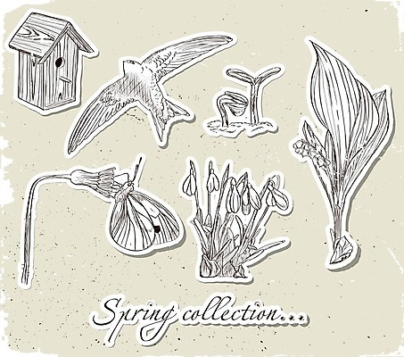 EPS 해외이미지 템플릿 배너 계절 꽃 포스터 리본 나비 곤충 백그라운드 일러스트 캘리그라피 자연 조류 세트 새싹 봄 수확 시간 낙서 이슬 에코 복고 새장 제비 고립 엘리먼트 헌병 해외202004 해외일러스트 식물 동물 농업 환경 군인 생태계 케이지 파일형식 벡터 이미지허브