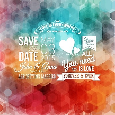 EPS 해외이미지 템플릿 디자인 배너 커플 포스터 결혼 백그라운드 패턴 일러스트 결혼식 추상 기념 사랑 미술 타이포그라피 장식 컬러풀 파티 덮개 흰색 하트 축하 깃발 신용카드 날짜 우아함 질감 초대 모자이크 육각형 공상 타입 레터링 스타일 해외202004 해외일러스트 모양 도형 문자 감정 컬러 컨셉 무늬 관계 문화예술 이벤트 금융 뚜껑 파일형식 벡터 이미지허브