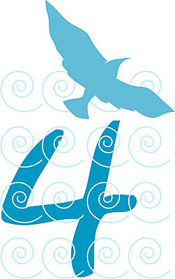 EPS 클립아트 문자 기호 교육 일러스트 글꼴 교과목 조류 사람없음 픽토그램 숫자 4 사 아라비아숫자 아라비아 수학교육 국내일러스트 동물 수학 파일형식 벡터