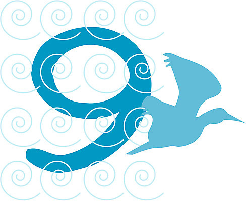 EPS 클립아트 문자 기호 교육 일러스트 글꼴 교과목 조류 사람없음 픽토그램 숫자 구 9 아라비아숫자 아라비아 수학교육 국내일러스트 동물 수학 파일형식 벡터