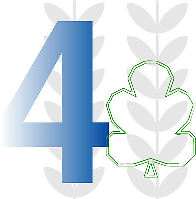 EPS 클립아트 문자 기호 교육 일러스트 글꼴 교과목 사람없음 픽토그램 숫자 4 사 아라비아 수학교육 국내일러스트 수학 파일형식 벡터