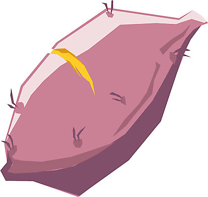 EPS 클립아트 음식 일러스트 디저트 사람없음 고구마 겨울간식 찐고구마 국내일러스트 뿌리채소 찜 파일형식 벡터