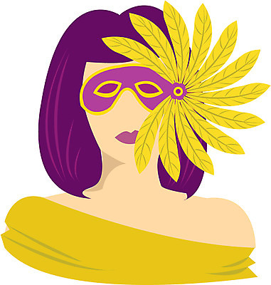 EPS 클립아트 잡화 여자 일러스트 가면 마스크 사람 분장 축제 축제의상 여자만 국내일러스트 옷 파일형식 벡터