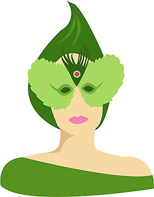 EPS 클립아트 잡화 여자 일러스트 가면 마스크 사람 분장 축제 축제의상 여자만 국내일러스트 옷 파일형식 벡터