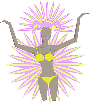 EPS 클립아트 직업 옷 여자 일러스트 한명 사람 20대 성인 축제 댄서 삼바 삼바축제 축제의상 여자만 여자한명만 성인여자만 청년만 청년여자만 성인한명만 청년여자한명만 성인여자한명만 성인만 국내일러스트 1 청년 파일형식 벡터