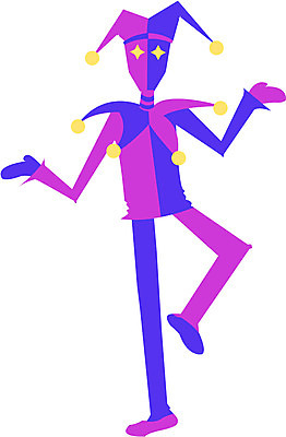 EPS 클립아트 직업 캐릭터 옷 일러스트 한명 축제 할로윈 광대 피에로 축제의상 가상인물 일러캐릭터 1 상상 사람 파일형식 벡터