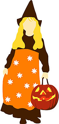 EPS 클립아트 여자 어린이 일러스트 한명 사람 고깔모자 할로윈 빗자루 마녀 호박가면 여자만 여자한명만 어린이만 소녀만 소녀한명만 국내일러스트 모자_잡화 1 가면 청소도구 파일형식 벡터