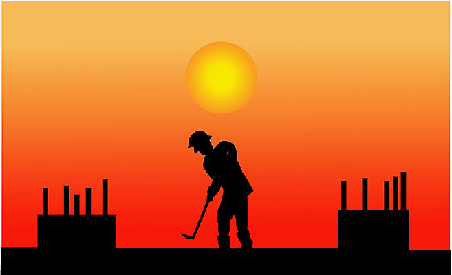 EPS 클립아트 시설물 건축 실루엣 산업 일러스트 노동자 건설업 공사 야외 태양 일몰 건설현장 중공업 국내일러스트 자연요소 직업 건축물 촬영기법 노을 파일형식 벡터