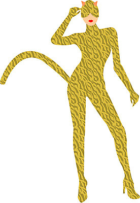 EPS 클립아트 동물 척추동물 육지동물 옷 여자 일러스트 포유류 가면 사람 반려동물 축제 고양이 축제의상 여자만 국내일러스트 파일형식 벡터