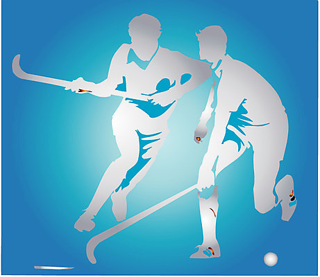 EPS 클립아트 남자 스포츠용품 스포츠 올림픽 일러스트 하계올림픽 사람 두명 운동 구기 막대기 하키 필드하키 남자만 국내일러스트 건강 오브젝트 파일형식 벡터