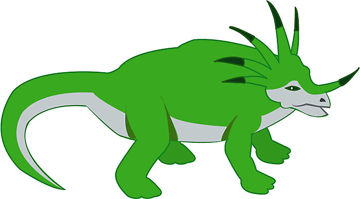 EPS 클립아트 동물 척추동물 한마리 일러스트 파충류 사람없음 공룡 과거 화석 트리케라톱스 국내일러스트 1 컨셉 초식공룡 파일형식 벡터