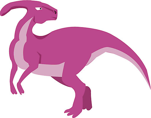 EPS 클립아트 동물 척추동물 한마리 일러스트 파충류 사람없음 공룡 과거 화석 파라사우롤로푸스 국내일러스트 1 컨셉 초식공룡 파일형식 벡터