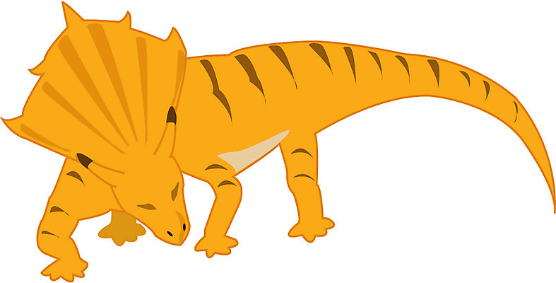 EPS 클립아트 동물 척추동물 한마리 일러스트 파충류 사람없음 공룡 과거 화석 센트로사우루스 국내일러스트 1 컨셉 파일형식 벡터