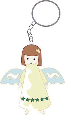 EPS 일러스트 천사 사람없음 열쇠꾸러미 키링 가상인물 국내일러스트 상상 열쇠 파일형식 벡터