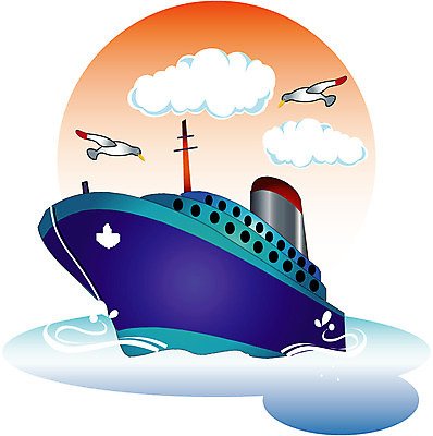 EPS 주간 클립아트 구름 척추동물 바다 여행 수상교통 두마리 일러스트 자연 갈매기 조류 휴가 사람없음 야외 비행 유람선 크루즈 선상 선박 국내일러스트 자연요소 동물 교통수단 2 배_교통 생태계 파일형식 벡터