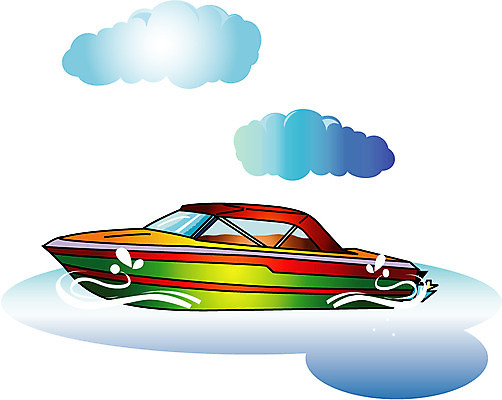 EPS 주간 클립아트 구름 바다 수상교통 일러스트 자연 사람없음 야외 보트 쾌속선 선박 국내일러스트 자연요소 교통수단 배_교통 생태계 파일형식 벡터