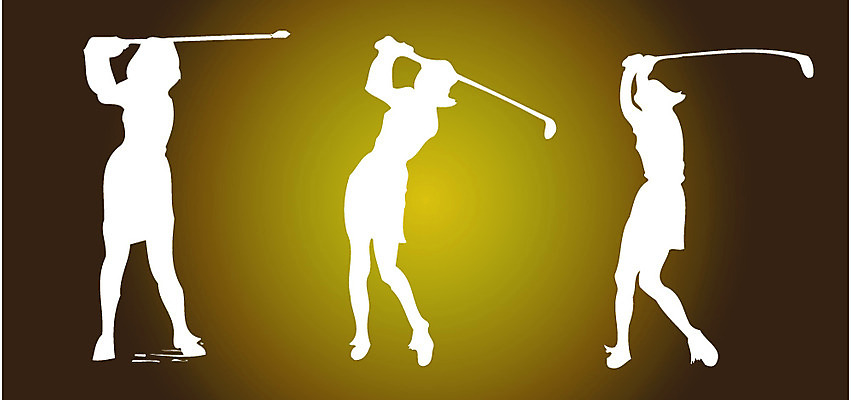 EPS 클립아트 여자 스포츠 골프 일러스트 사람 세명 레포츠 구기 샷 여자만 국내일러스트 자세 레저 파일형식 벡터