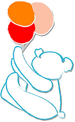 EPS 클립아트 동물 척추동물 육지동물 인형 일러스트 곰 포유류 동물원 사람없음 장난감 곰인형 풍선 저글링 국내일러스트 파일형식 벡터