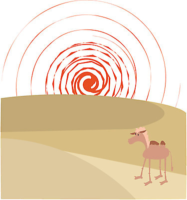EPS 클립아트 일러스트 자연 풍경 사람없음 태양 사막 낙타 오아시스 국내일러스트 자연요소 포유류 생태계 파일형식 벡터