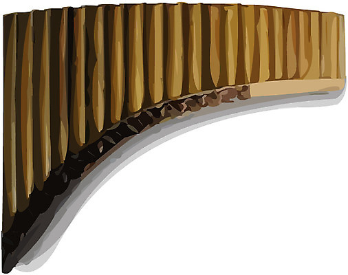 EPS 악기 음악 연주 일러스트 관악기 사람없음 금관악기 오브젝트 서양악기 팬플루트 국내일러스트 문화예술 파일형식 벡터