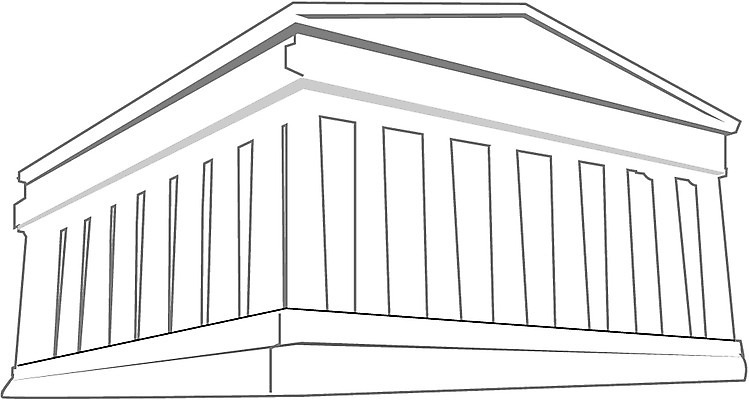 EPS 클립아트 시설물 건축 고건축 일러스트 유럽건축 신전 사람없음 건물 기둥 그리스 성전 파르테논신전 도리아식 국내일러스트 건축물 유럽 서양건축 파일형식 벡터