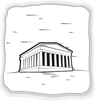 EPS 클립아트 시설물 건축 고건축 일러스트 유럽건축 신전 사람없음 건물 기둥 그리스 성전 파르테논신전 도리아식 국내일러스트 건축물 유럽 서양건축 파일형식 벡터