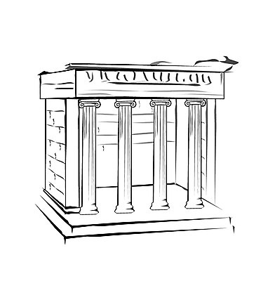 EPS 클립아트 시설물 건축 고건축 일러스트 유럽건축 신전 사람없음 건물 기둥 그리스 성전 국내일러스트 건축물 유럽 서양건축 파일형식 벡터