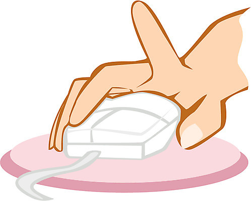 EPS 클립아트 손 일러스트 컴퓨터 마우스 클릭 마우스패드 국내일러스트 신체부위 전자제품 컴퓨터용품 파일형식 벡터