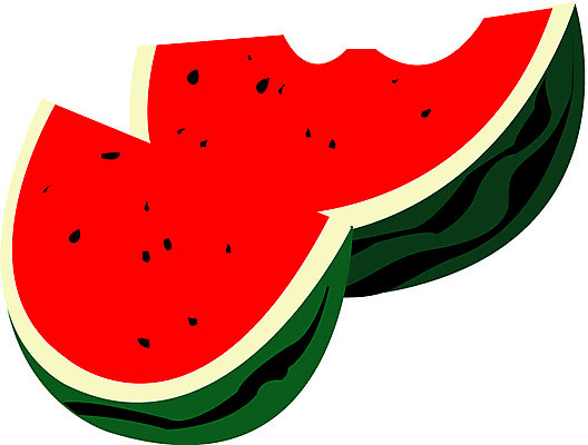 EPS 식물 열매 컬러 과일 일러스트 수박 사람없음 빨간색 농작물 반쪽수박 빨간수박 국내일러스트 농업 파일형식 벡터