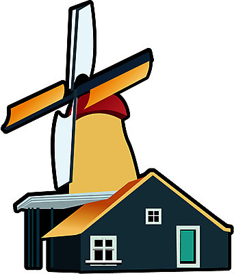 건축물 건축 유럽 인형 건물 발전소 풍력에너지 파일형식 벡터 주택 풍차 인형집 장난감 네델란드 시설물 현대건축 풍력발전소 EPS 국내일러스트 일러스트