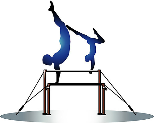 EPS 클립아트 남자 스포츠 일러스트 사람 두명 운동 체조 기계체조 이단평행운동 이단평행체조 남자만 국내일러스트 건강 파일형식 벡터