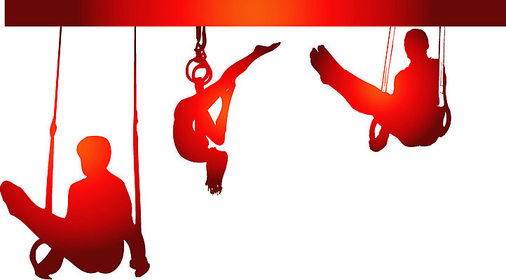 EPS 클립아트 남자 스포츠 일러스트 사람 세명 운동 체조 기계체조 링운동 링체조 남자만 국내일러스트 건강 파일형식 벡터