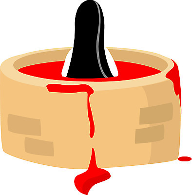 EPS 클립아트 일러스트 혈액 유령 처녀귀신 공포 우물 가상인물 국내일러스트 상상 파일형식 벡터