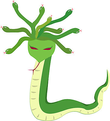 EPS 클립아트 동물 척추동물 일러스트 파충류 사람없음 뱀 메두사 국내일러스트 파일형식 벡터