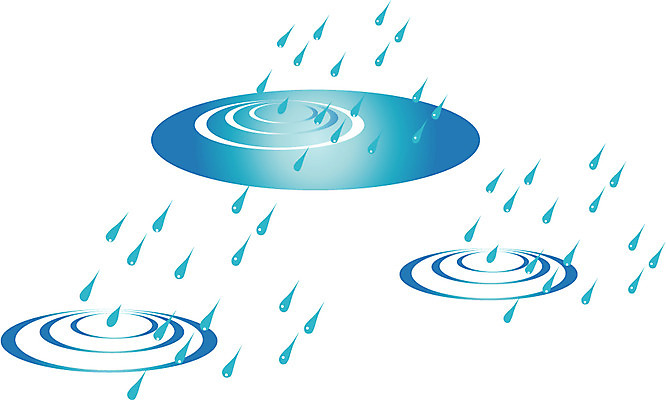 EPS 자연요소 클립아트 일러스트 자연 날씨 사람없음 봄비 비 빗방울 소나기 이슬비 국내일러스트 봄 비_날씨 생태계 파일형식 벡터