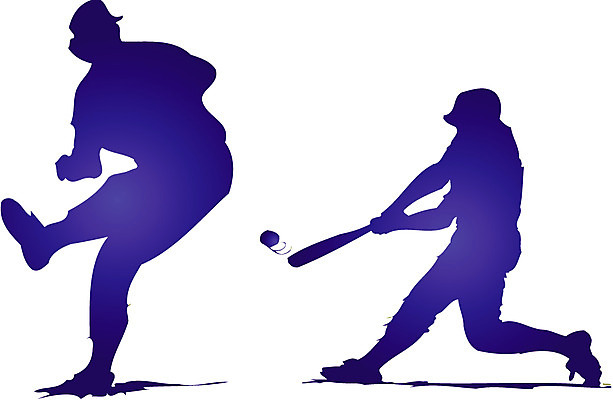 EPS 클립아트 남자 스포츠 일러스트 사람 두명 구기 야구 타자 투수 피칭 남자만 국내일러스트 야구선수 파일형식 벡터