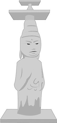 EPS 조각 일러스트 사람없음 조각상 탑 석탑 석상 관촉사은진미륵 조각_조소 국내일러스트 건축물 조형물 논산 석불 조소 파일형식 벡터