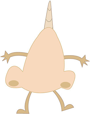 EPS 클립아트 일러스트 상상 뿔 사람없음 신체부위 유령 도깨비 코 공상 콧구멍 가상인물 국내일러스트 사람 파일형식 벡터